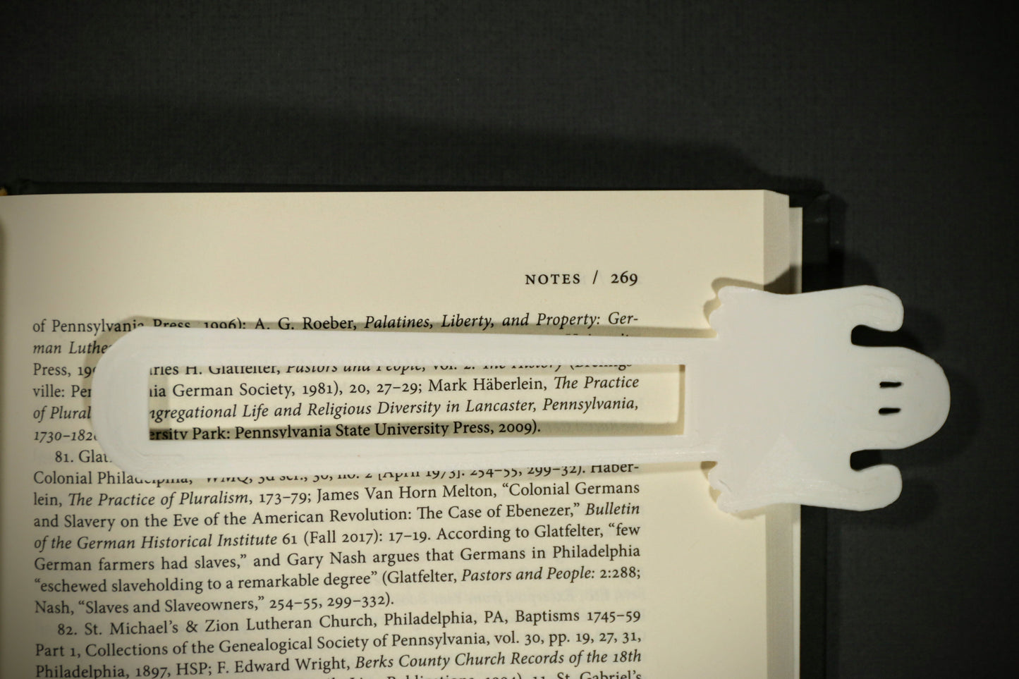 BOO-KMARK 3D-Printed Bookmark