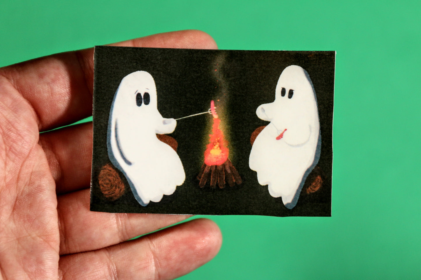 CAMPFIRE GHOSTS Vinyl Sticker