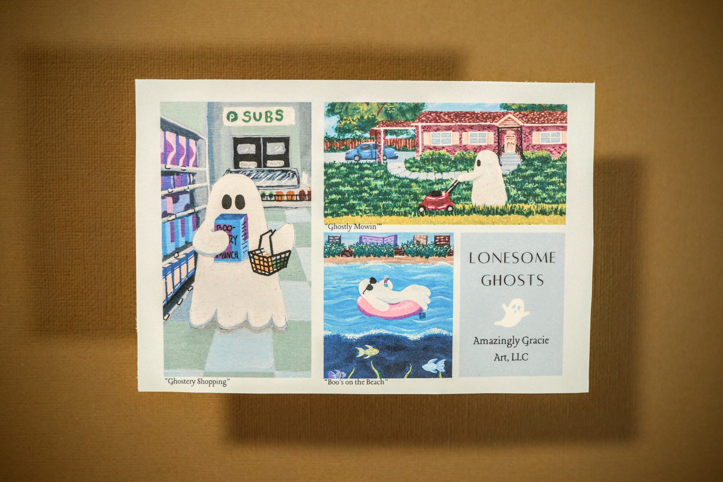 LONESOME GHOSTS Postcard (4-Pack)