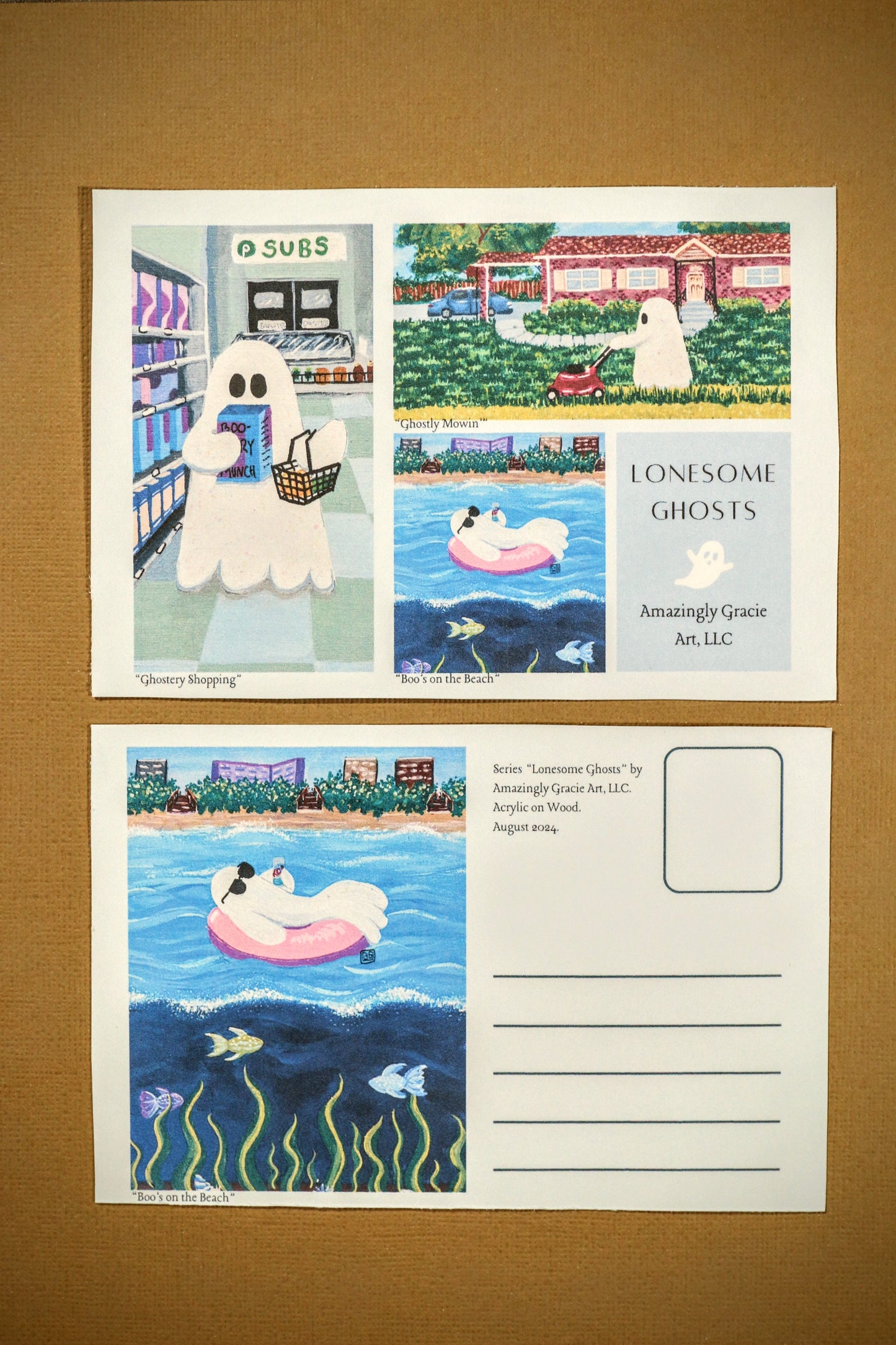 LONESOME GHOSTS Postcard (4-Pack)