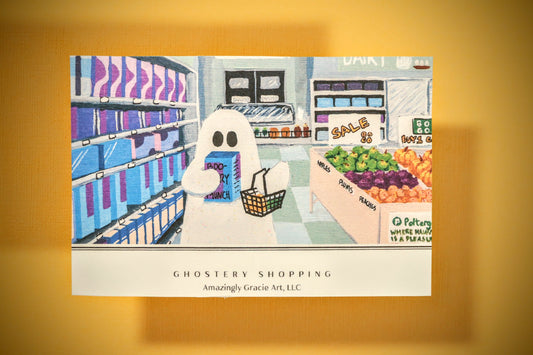 GHOSTERY SHOPPING Postcard (4-Pack)